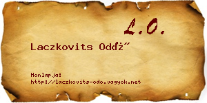 Laczkovits Odó névjegykártya
